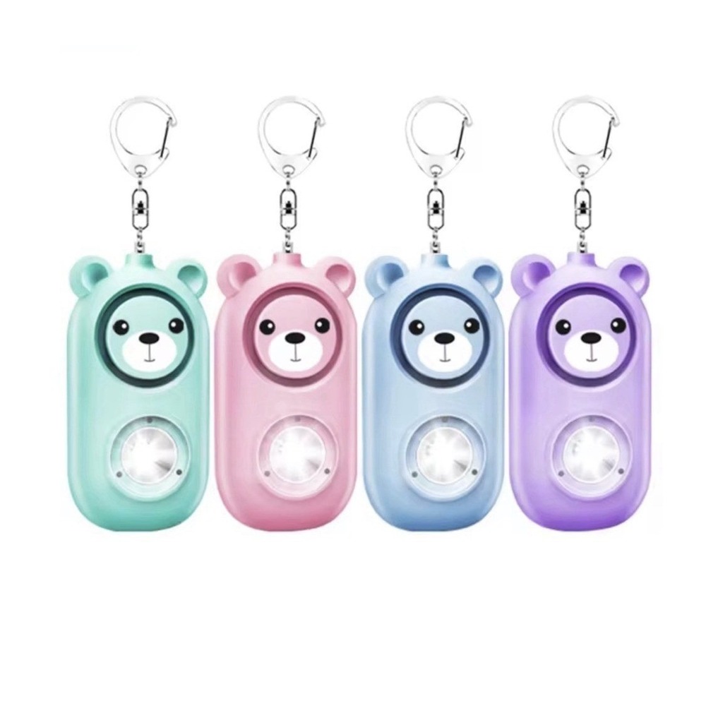 Personal Alarm Flashlight 130dB Rechargeable Looks Like Ordinary Bag Charm - Picture 6 of 16